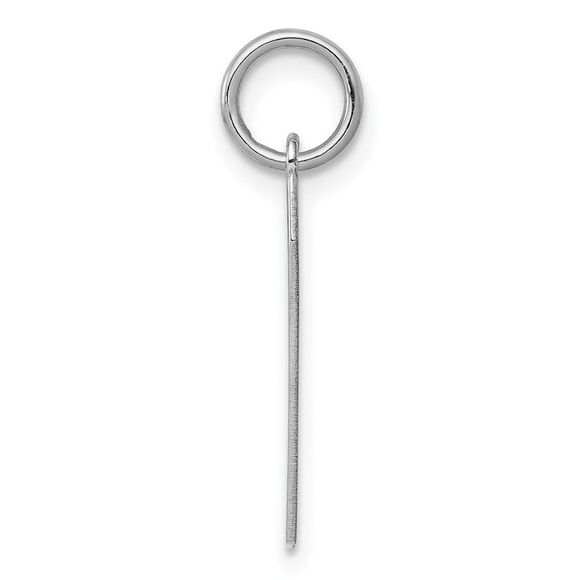 Sterling Silver, Athletic Collection Medium Polished Number 7 Pendant - Picture 2 of 5